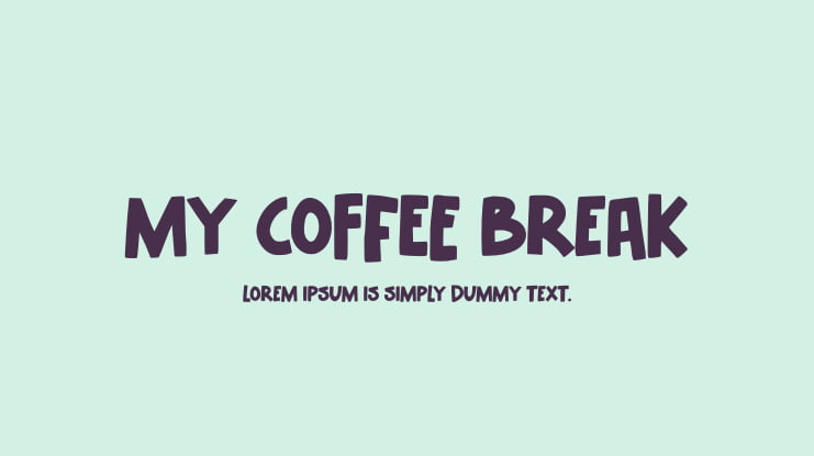 My Coffee Break Font