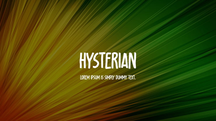 Hysterian Font