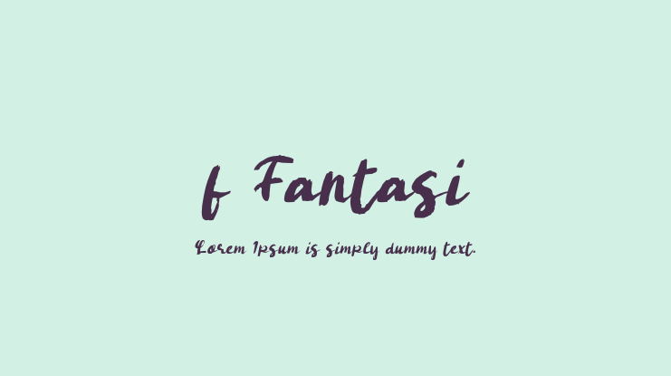 f Fantasi Font