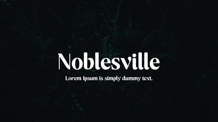 Noblesville Font