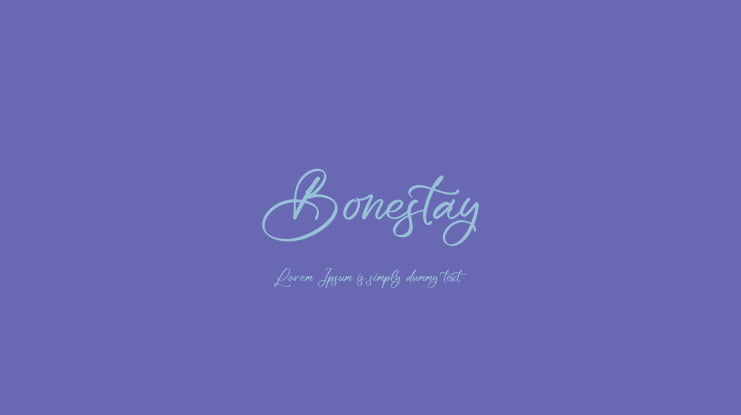 Bonestay Font