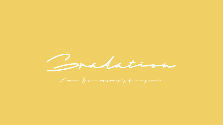 Gradation Font