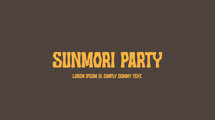 Sunmori Party Font