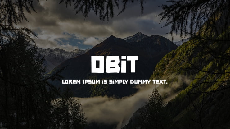 Obit Font