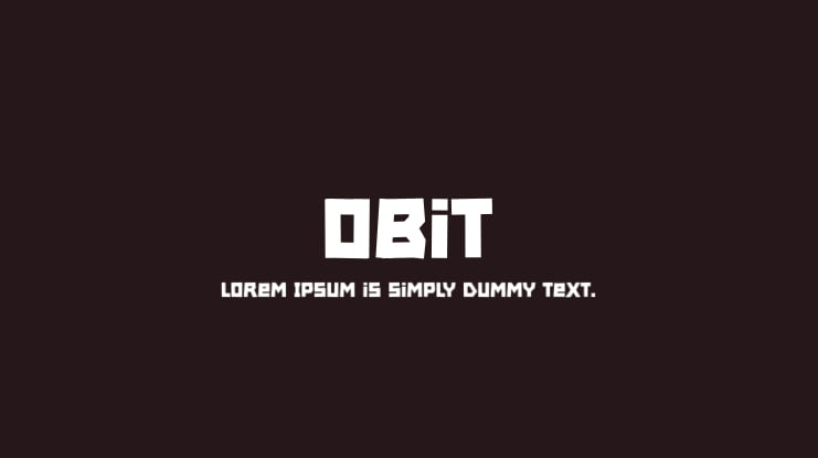 Obit Font