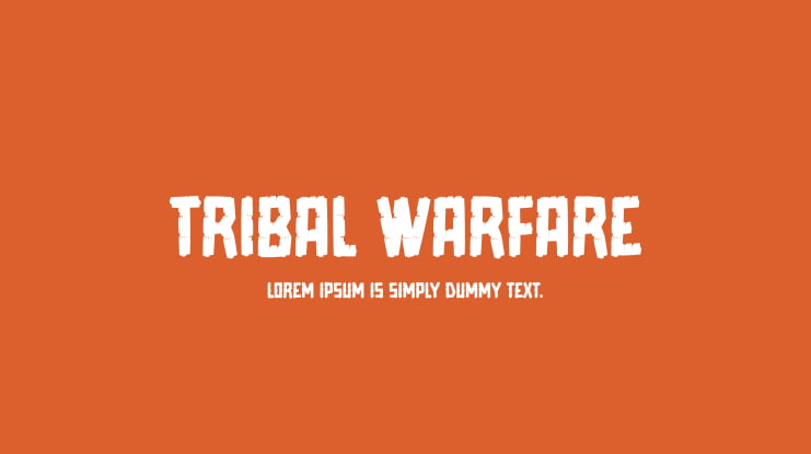 Tribal Warfare Font