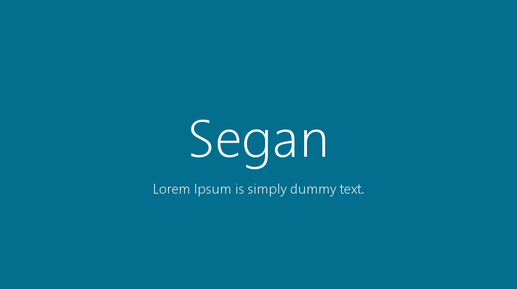 Segan Font