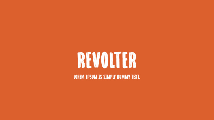 Revolter Font