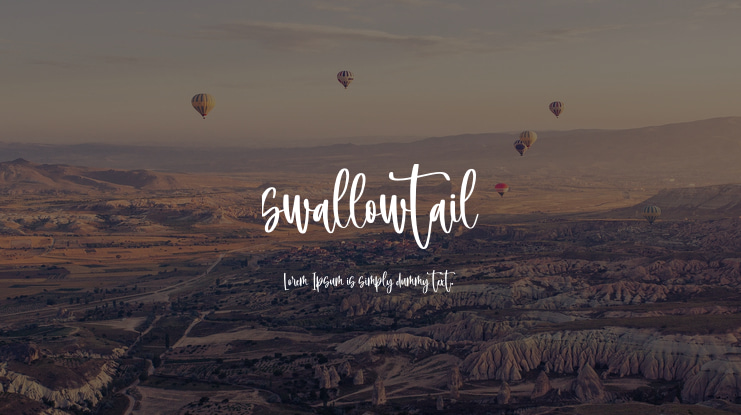 swallowtail Font