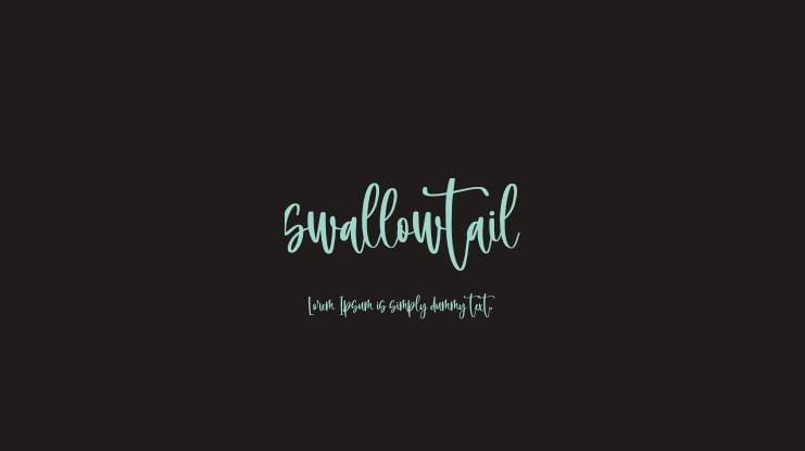 swallowtail Font
