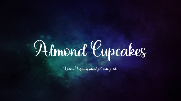 Almond Cupcakes Font
