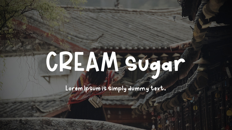 CREAM sugar Font