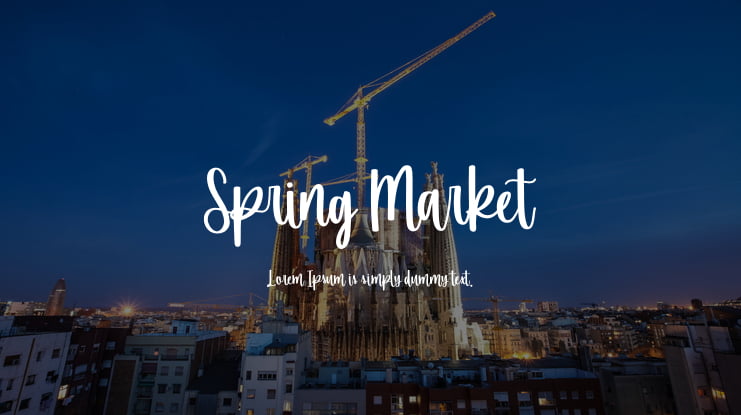 Spring Market Font