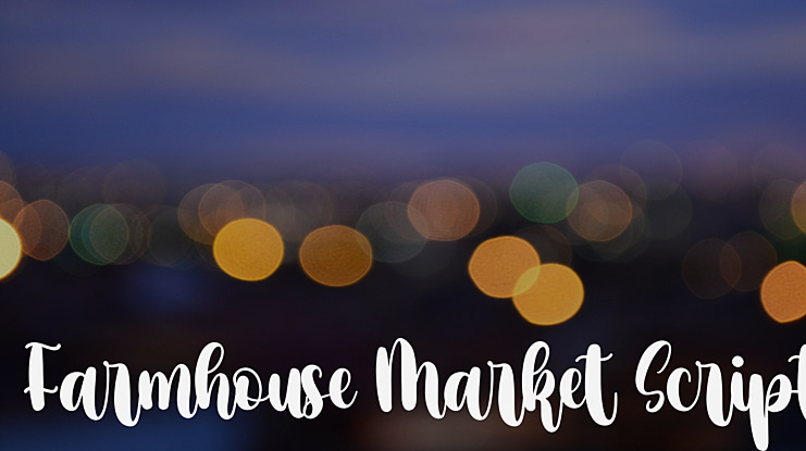 Farmhouse Market Script Font