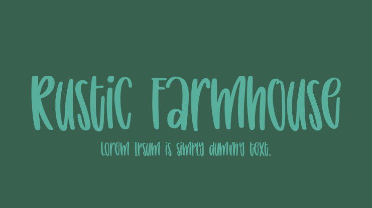 Rustic Farmhouse Font