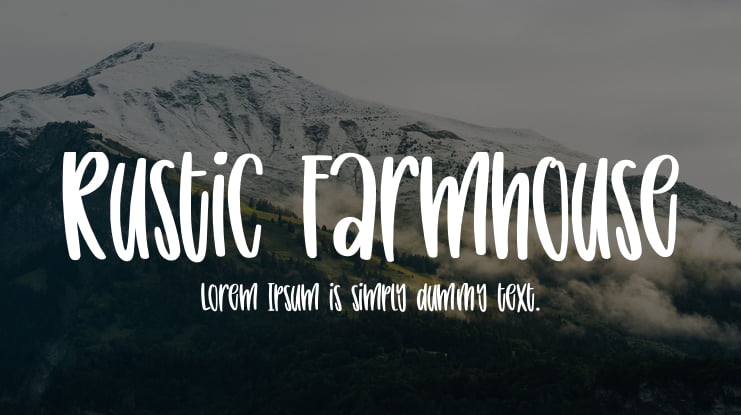 Rustic Farmhouse Font