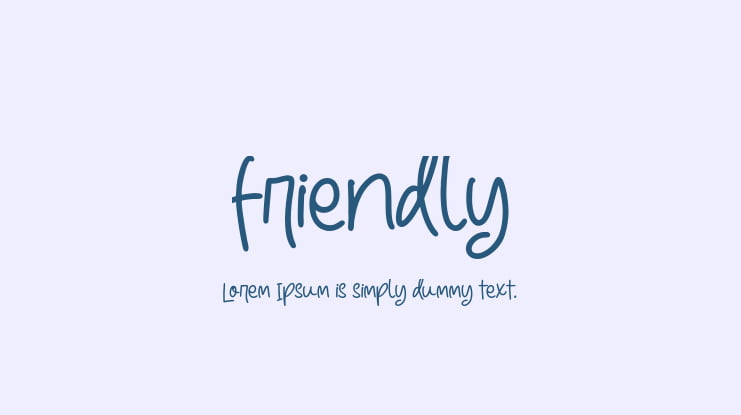 friendly Font