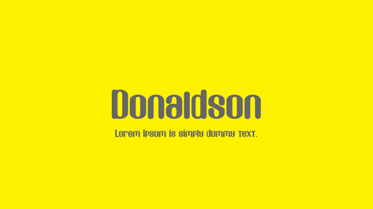 Donaldson Font