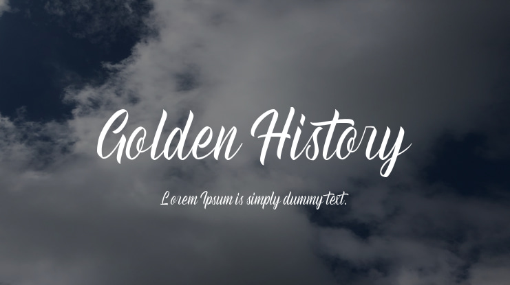 Golden History Font