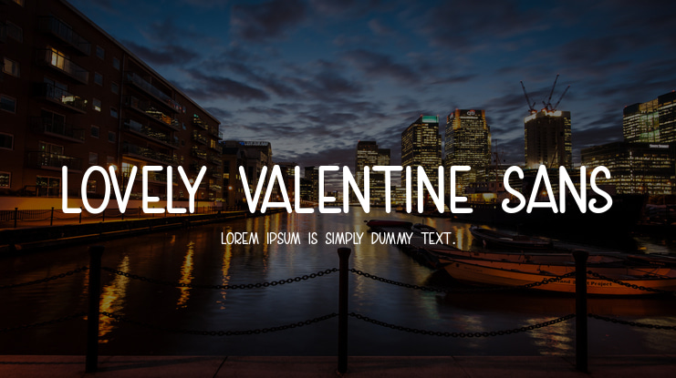 Lovely Valentine Sans Font Family