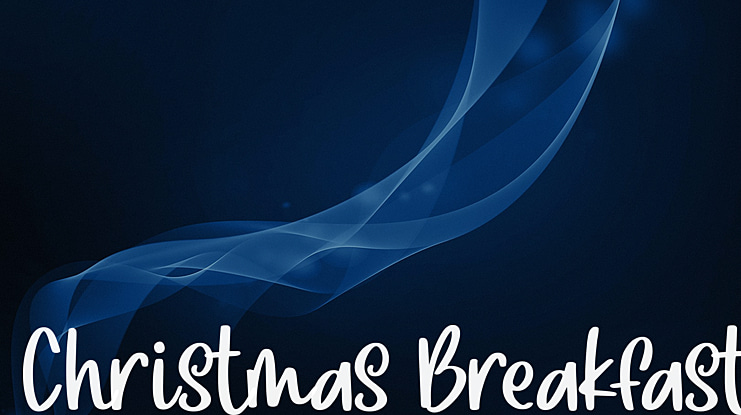 Christmas Breakfast Font