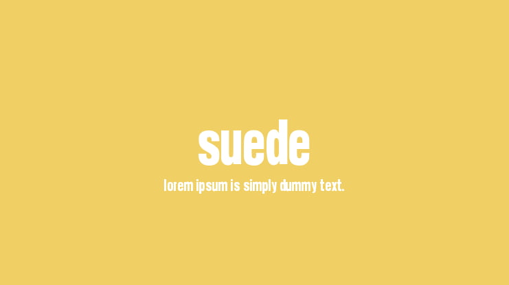 Suede Font