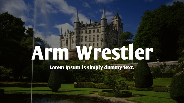 Arm Wrestler Font