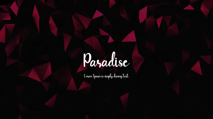 Paradise Font