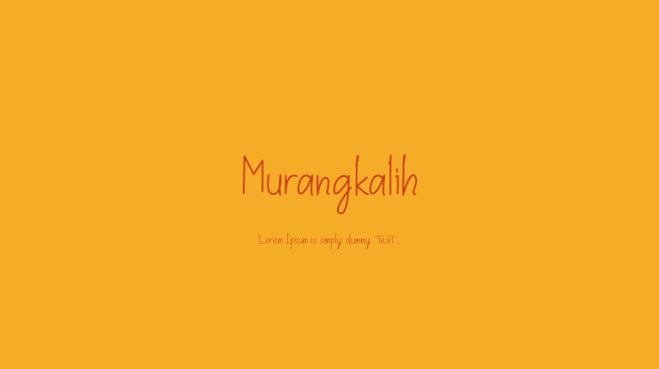 Murangkalih Font