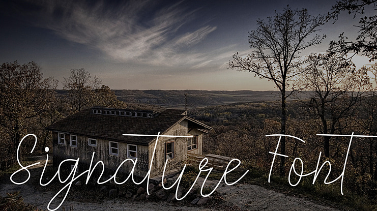 Signature Font