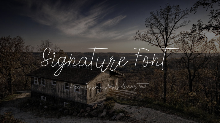 Signature Font