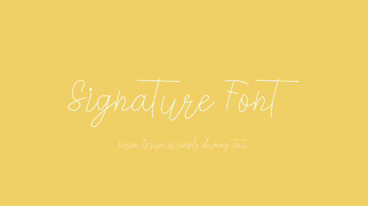 Signature Font