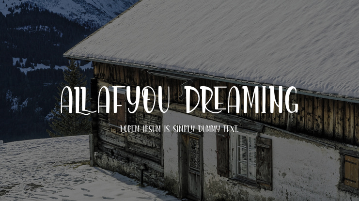 Allafyou Dreaming Font