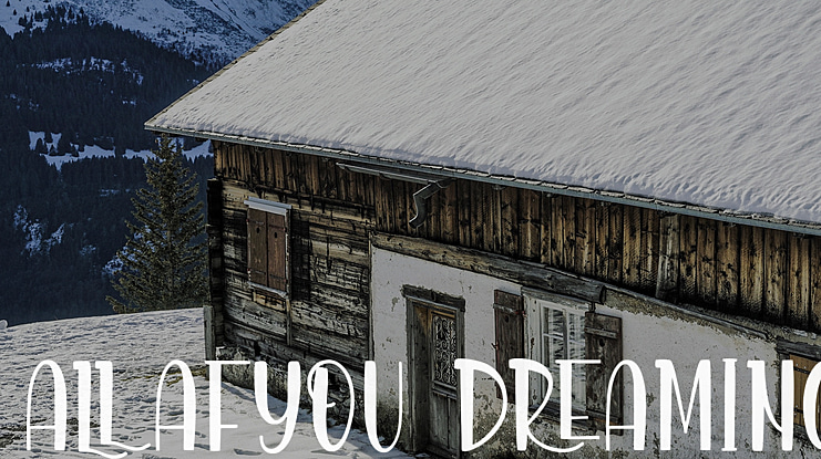Allafyou Dreaming Font