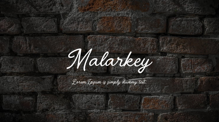 Malarkey Font