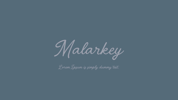 Malarkey Font