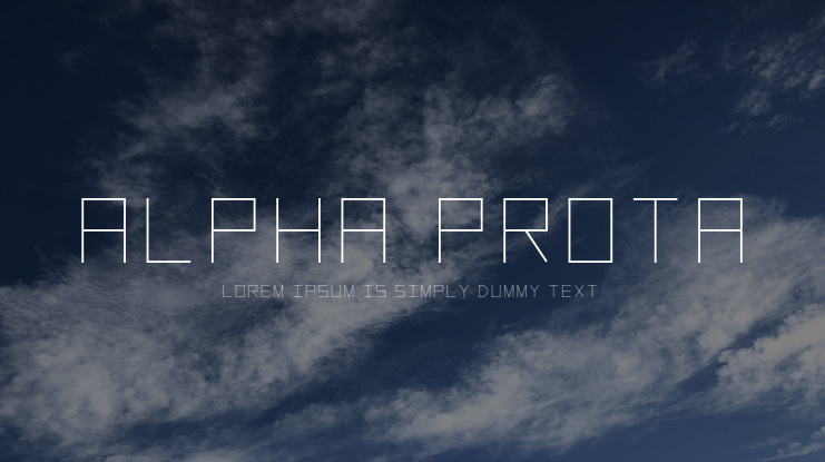 Alpha Prota Font