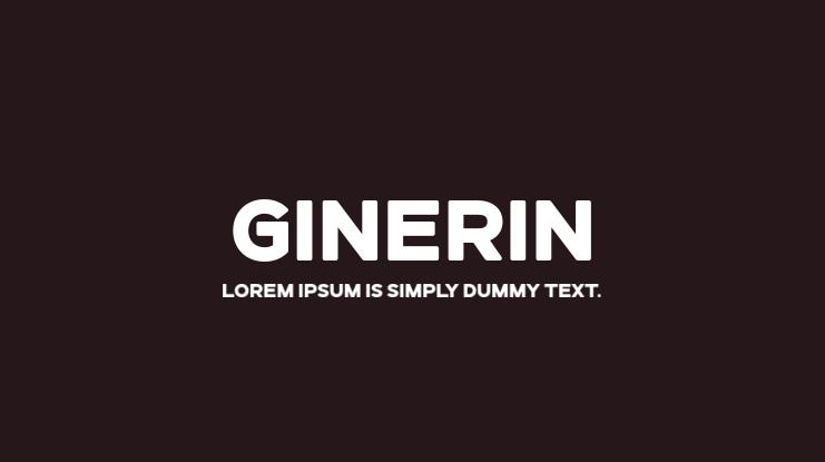 Ginerin Font