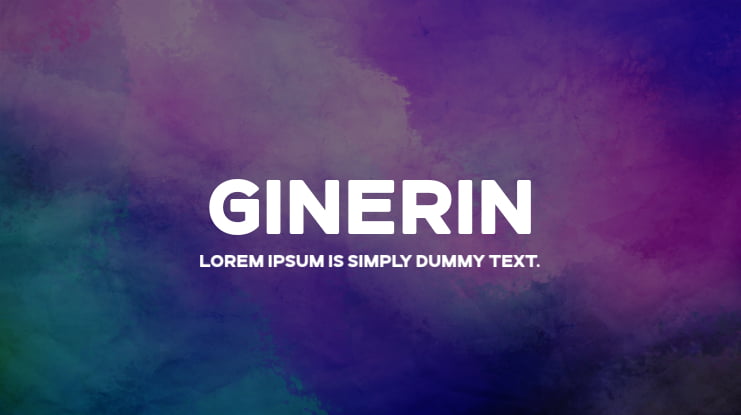 Ginerin Font