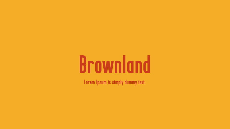 Brownland Font