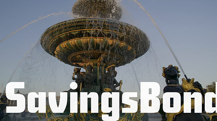 Savings Bond Font