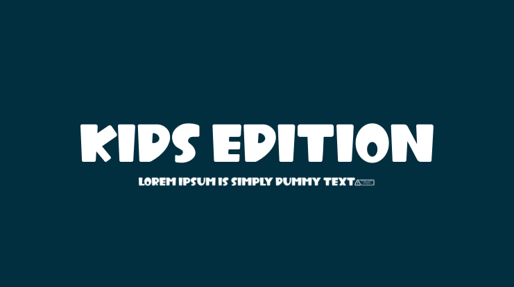 Kids Edition Font