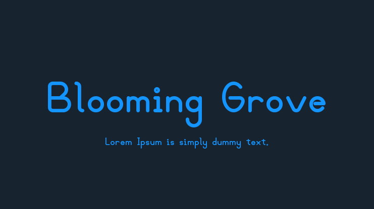 Blooming Grove Font Family