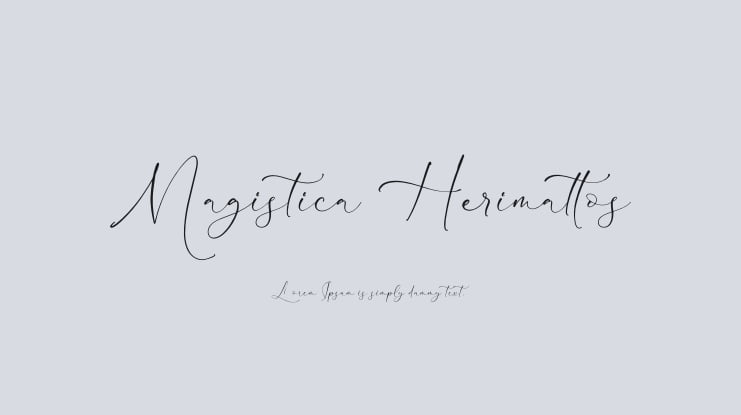 Magistica Herimattos Font