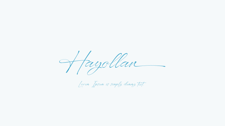 Hayollan Font