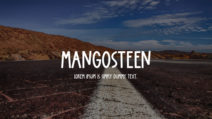 Mangosteen Font