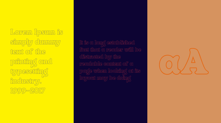 Centrio Typeface Outline Font Family