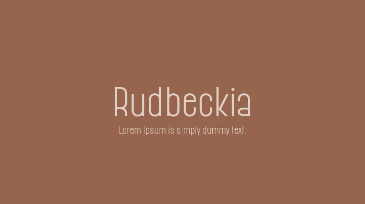 Rudbeckia Font