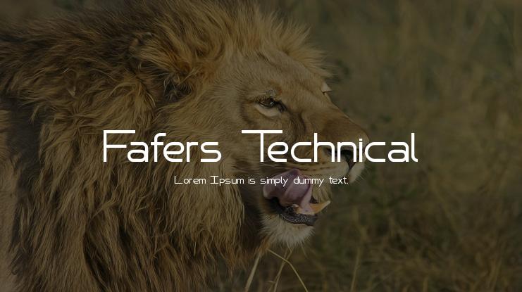 Fafers Technical Font