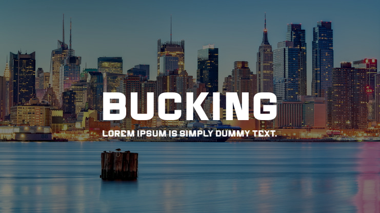 Bucking Font